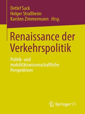 cover image of Renaissance der Verkehrspolitik